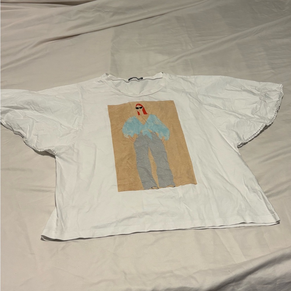 ZarWhite Graphic T-Shirt